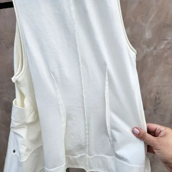 Raw earth wild sky organic cotton slouchy vest - Picture 2 of 7